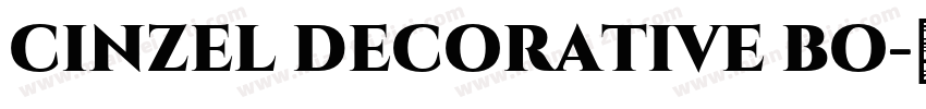 cinzel decorative bo字体转换